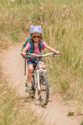 girl biking