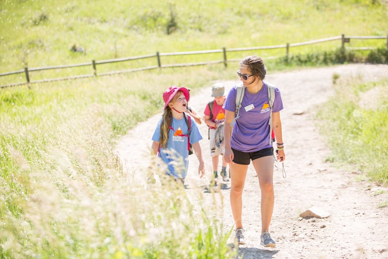 summer adventure camp hiking