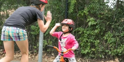 biking with kids