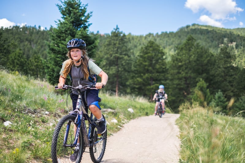 mountain biking camp in colorado