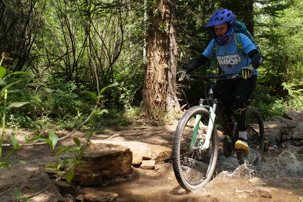 mountain biking expedition camp